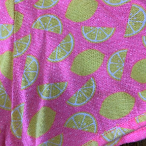 YOUNG DIMENSION Lemons Romper Girls 2-3 2T 3T Neon Pink Summer Playsuit Toddler - Picture 5 of 6